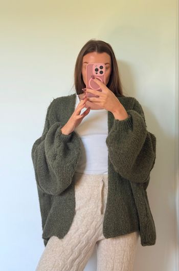 Gilet - Kaki - Maille - Décontracté - Cocooning - Automne