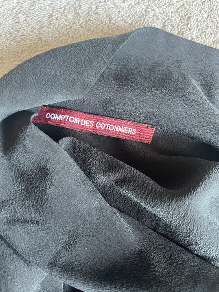 Haut noir en soie à nouer – Comptoir des Cotonniers – Taille 42 / XL – Élégance absolue - photo numéro 5