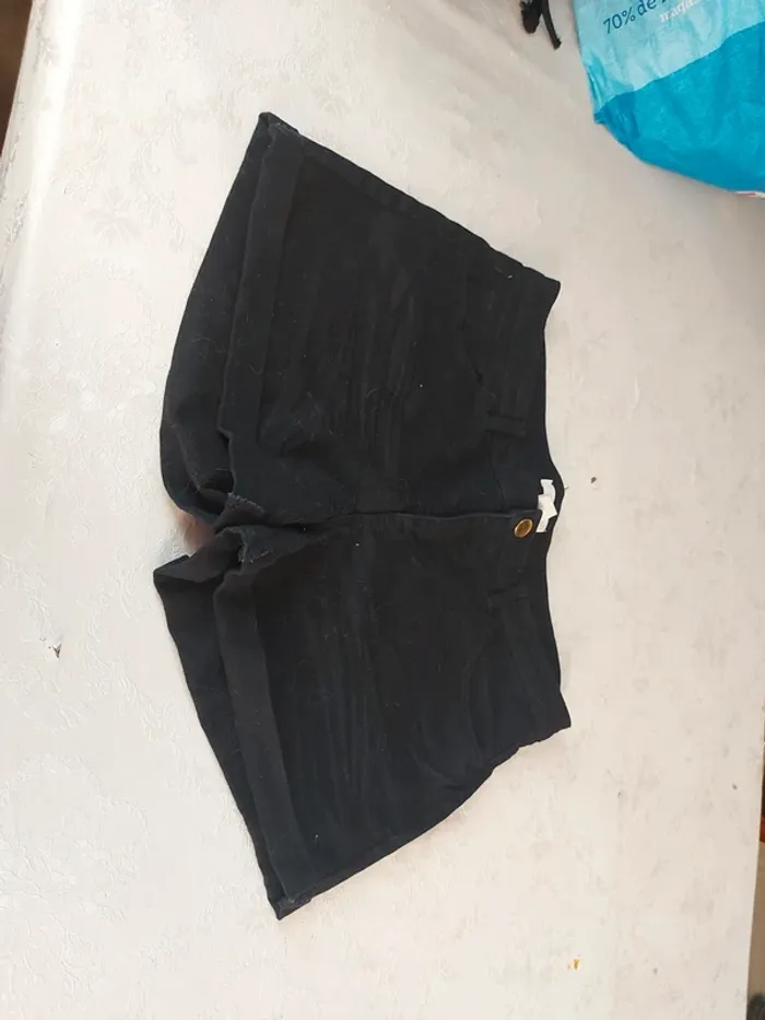 Short en jean noir H&M
