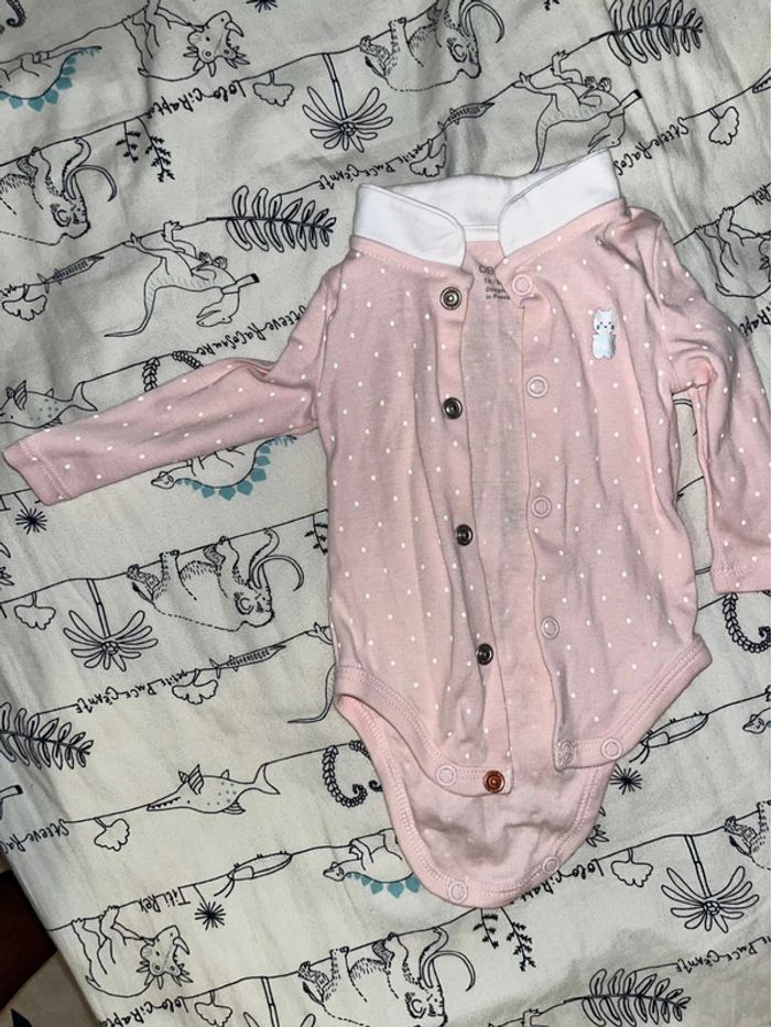 Body bébé fille neuf 1 mois 53 cm - photo numéro 3