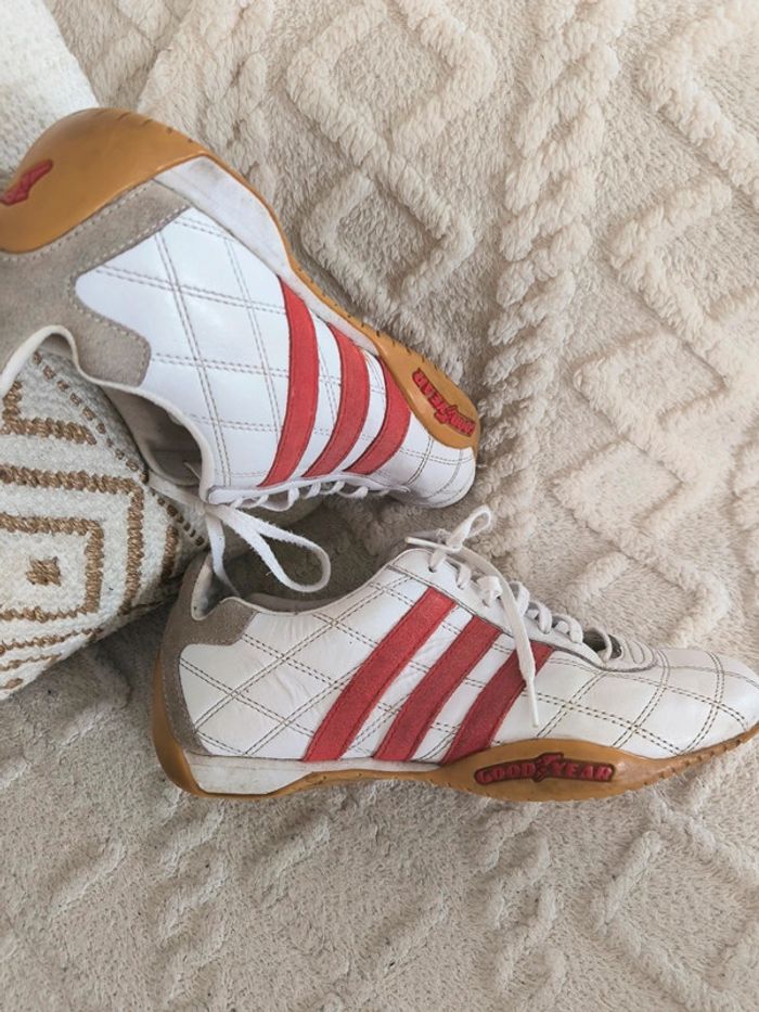 Basket Rare vintage adidas tuscany Goodyear - photo numéro 2