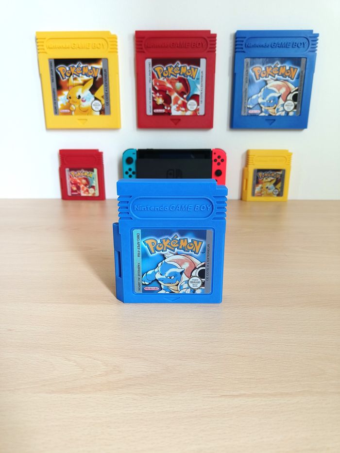Boite de rangement pour jeux Nintendo switch, style cartouche gameboy pokémon - photo numéro 2