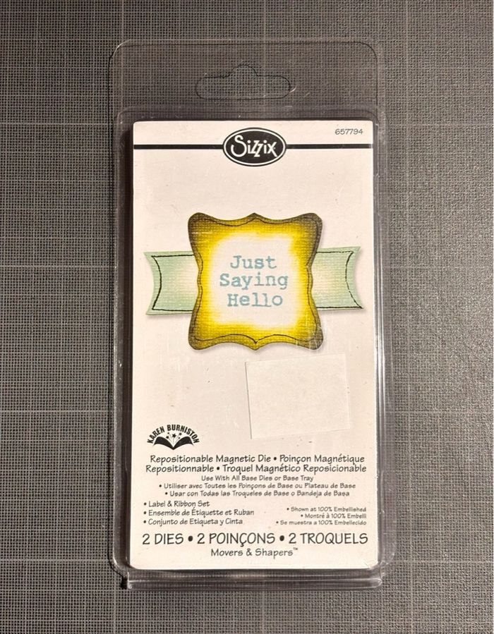 Ensemble 2 matrices de découpe Sizzix, magnétiques