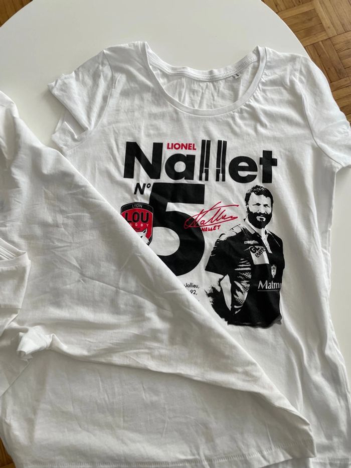 2 t-shirt Lou rugby Lionel Nallet taille S - photo numéro 6