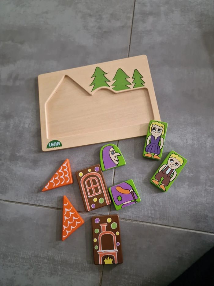 Joli puzzle en bois coloré - photo numéro 3