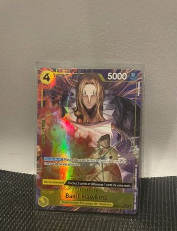 Carte Basil Hawkins OP10-109 alt art Français prb02 parallel sortie de booster One Piece TCG