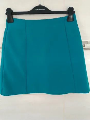 Jupe Camaïeu t.36 turquoise