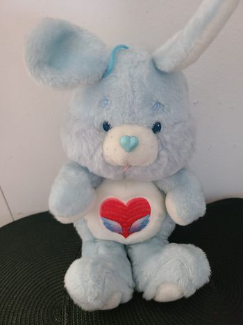 vintage Peluche 1984 années 80 années 1980 Care Bear Cousins Peluche - Swift Heart Rabbit