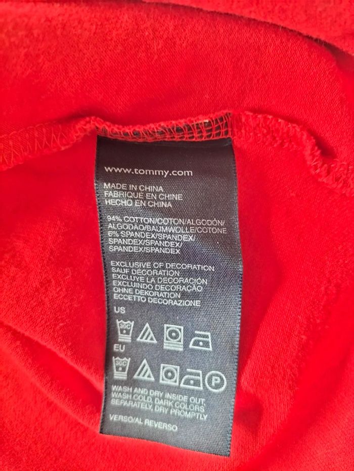 Polo Tommy Hilfiger Femme Rouge – Taille XS - photo numéro 7