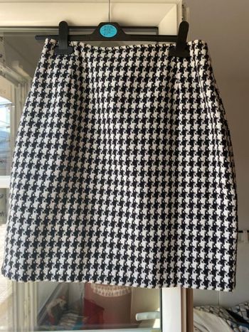 Jupe crayon/jupe courte imprimé pied-de-poule