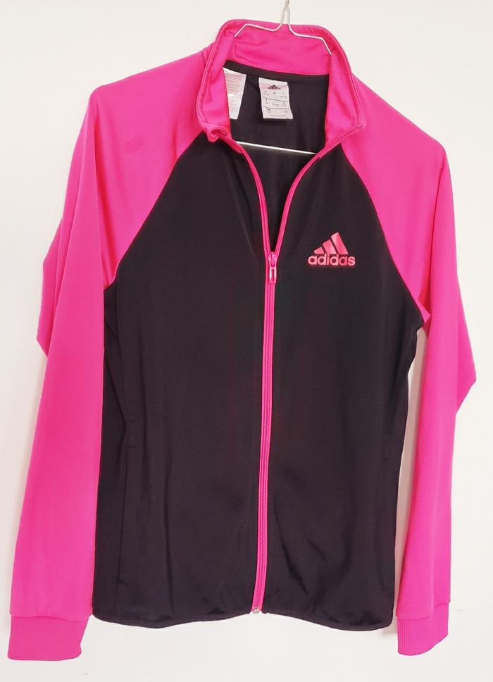 Adidas Original - Sweat de sport pour fille rose fluo, taille 13 - 14 ans - photo numéro 2
