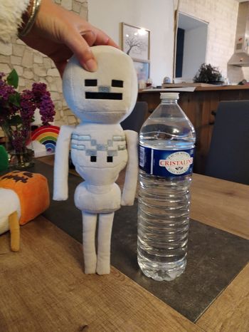 Peluche minecraft squelette 