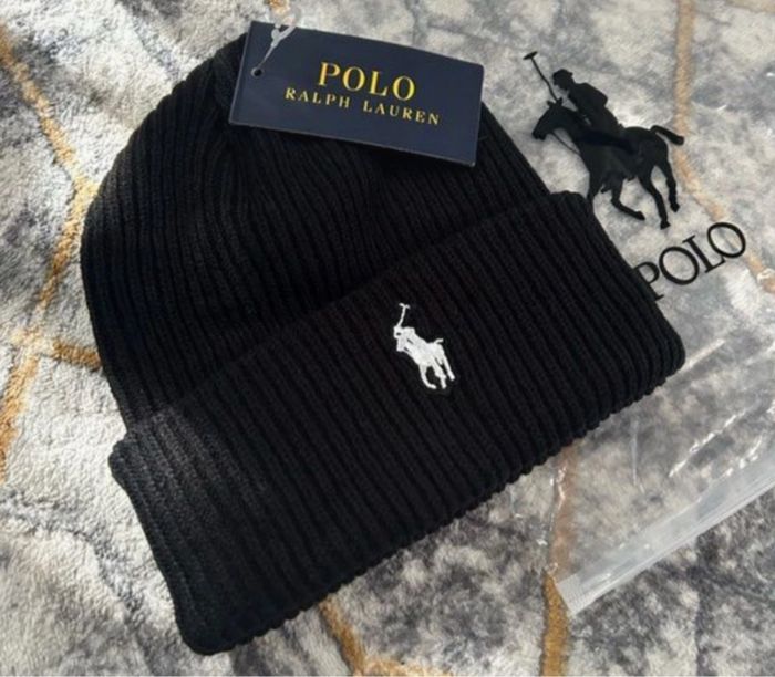Bonnet Ralph Lauren Noir Neuf avec étiquette - photo numéro 2