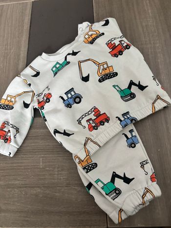 Ensemble, bébé, garçon tracteur