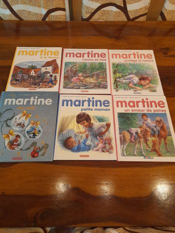 Lot de 6 livres Martine