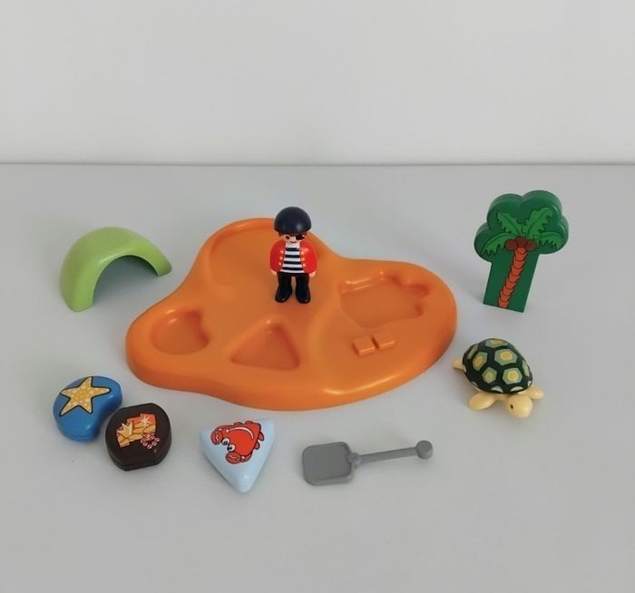 PLAYMOBIL 123 Île de Pirate 9119 Junior Complet 🐢 - photo numéro 3