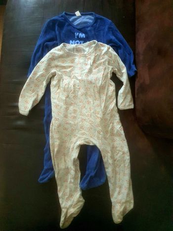 2 grenouillères 18 mois