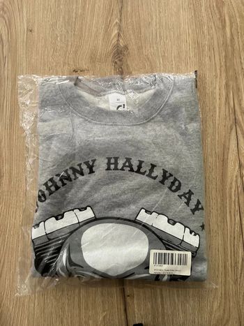 Sweat biker Johnny Hallyday neuf taille M neuf sous blister