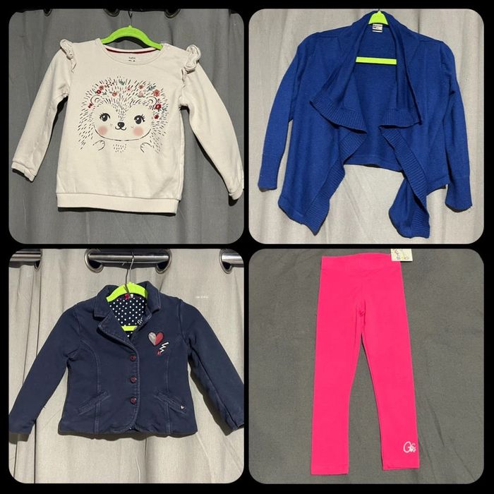 Lot pull/gilet bébé fille 3 ans en bon état