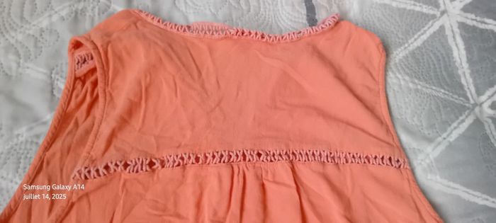 Tunique sans manches assymetrique bandes ajourées rose femme XL camaïeu - photo numéro 13