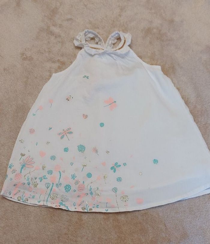 Robe à bretelles été bébé fille 12 mois