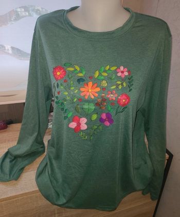 Tunique cœur floral  taille 44 46