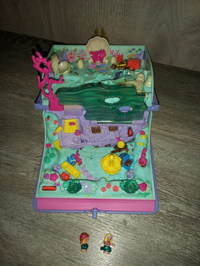 livre polly pocket sparkling mermaid adventure 1995