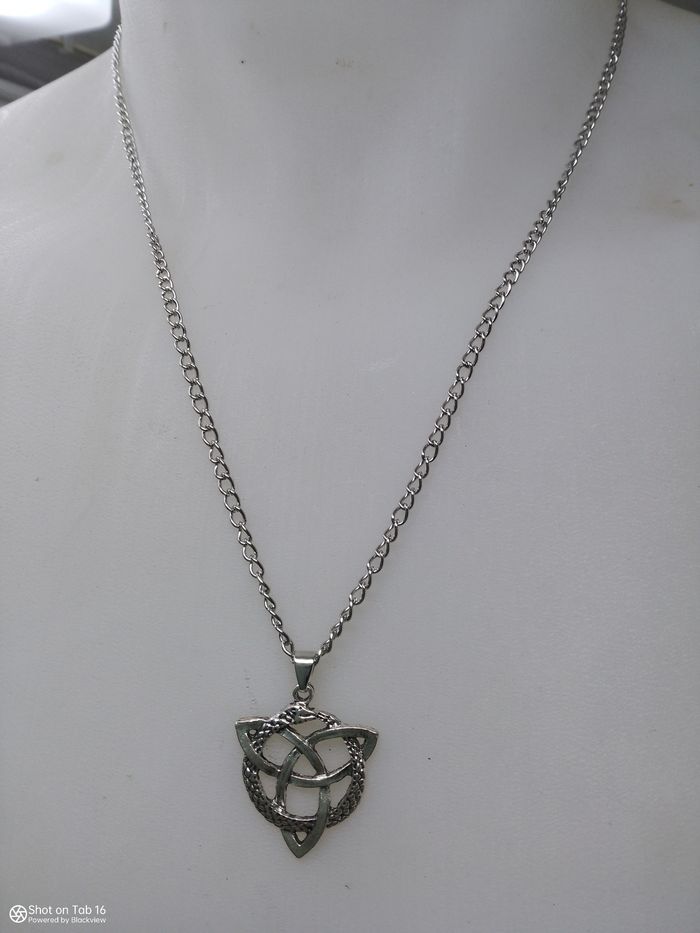 Collier neuf pendentif à nœud pour homme celtique - photo numéro 2