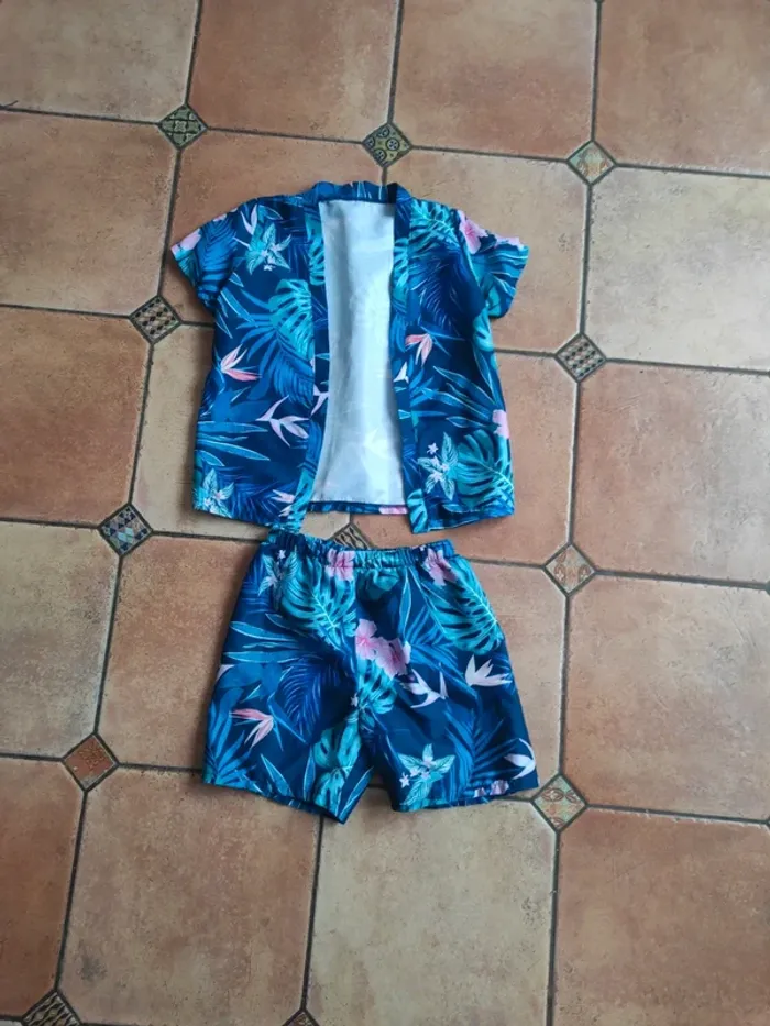 Ensemble chemise et short à fleurs - photo numéro 5