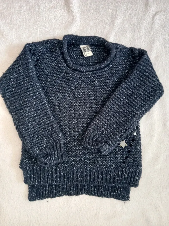 Pull hiver grosse maille taille 2 ans