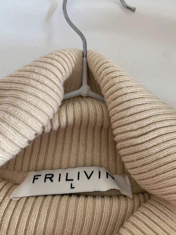 Pull col roulé homme beige - photo numéro 4