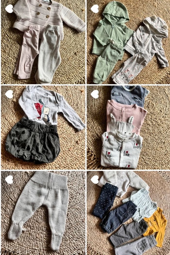 Gros lit bébé fille hiver 3 mois