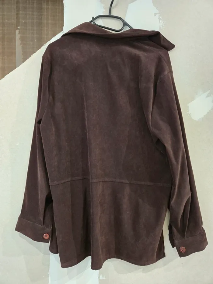Veste en suédine marron Ky creation - photo numéro 2