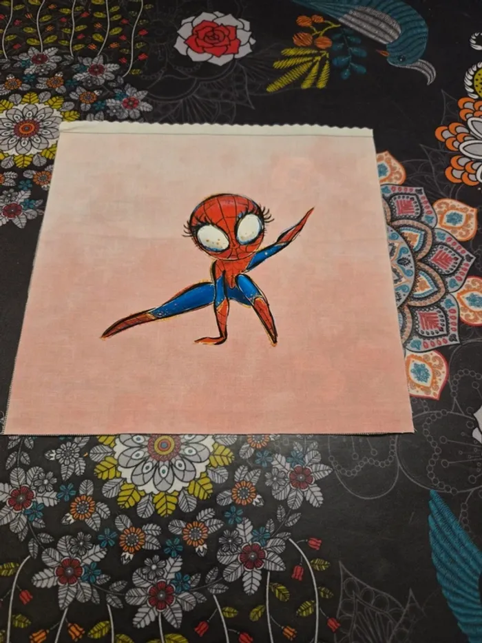 Petit panneau couture spiderman - photo numéro 4