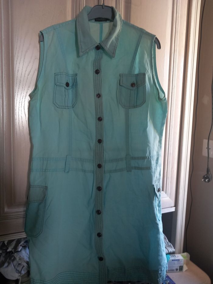 Robe courte bleu ciel