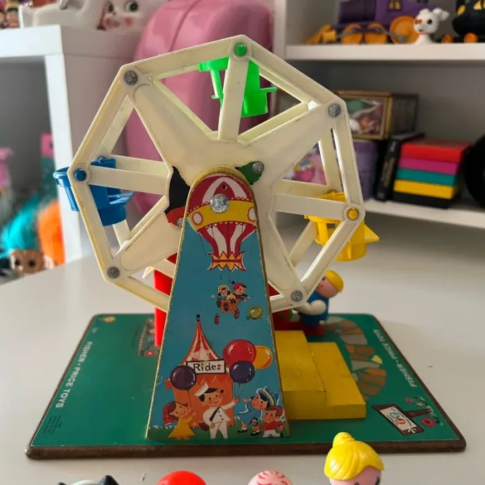 Grande roue fisher price 969 vintage music box ferris wheel 1966 - photo numéro 7