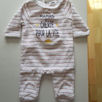 Pyjama 1 pièce fille 1 mois
