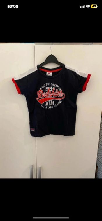 T-shirt redskins taille 6 ans
