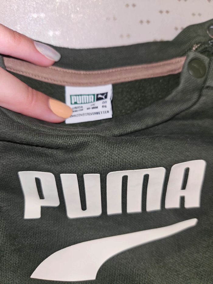 Ensemble puma marron et vert - photo numéro 3