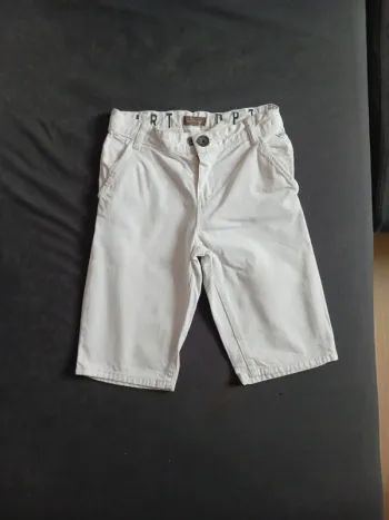 Bermuda / short fille été jean blanc 8 ans Jean Bourget