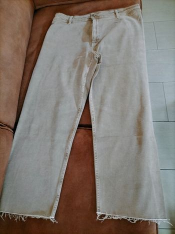 Jean large beige
