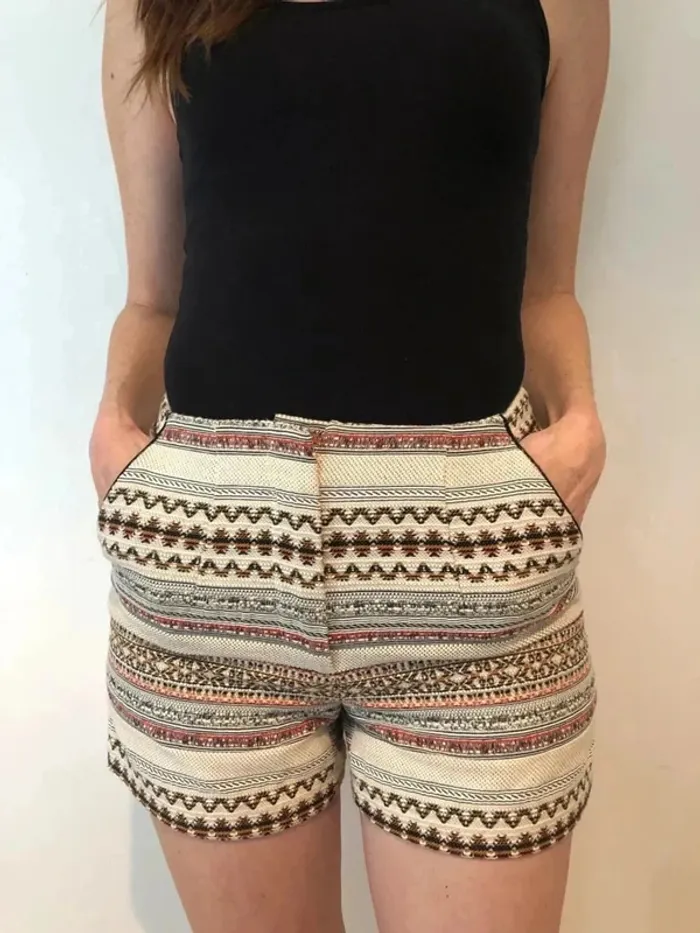 Boho Woven High-Waisted Shorts – Womens Size XS
