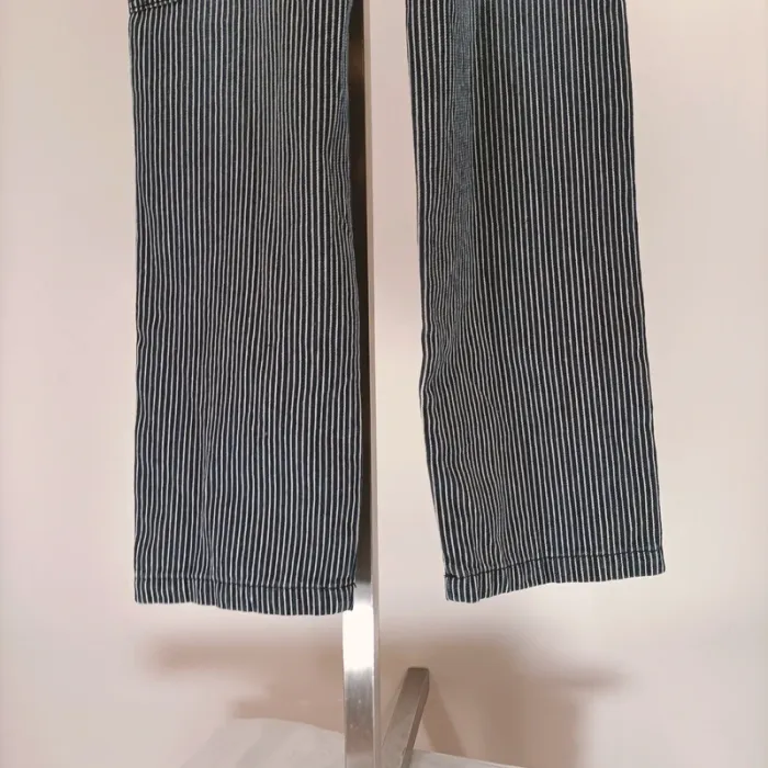 Pantalon orchestra 14 ans rayures verticales bleu marine et blanc A143 - photo numéro 9