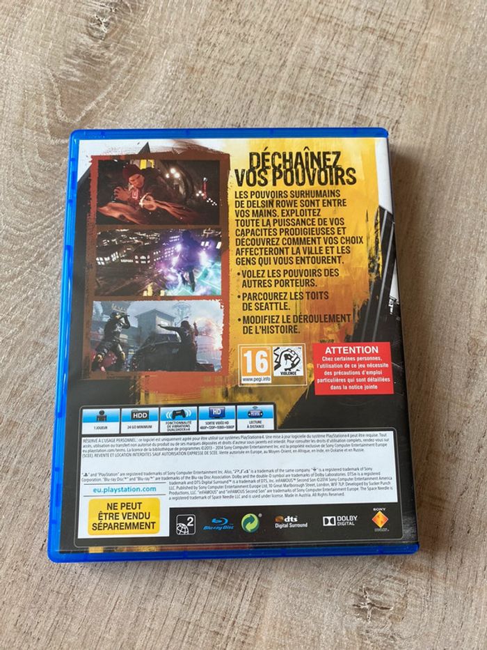 Jeu PS4 in famous second son - photo numéro 2