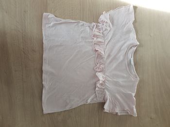 T shirt zara rose pale 8ans