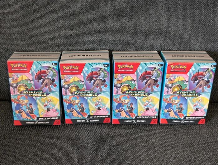 Lot 4 Bundles Pokémon Aventures Ensemble EV09 fr