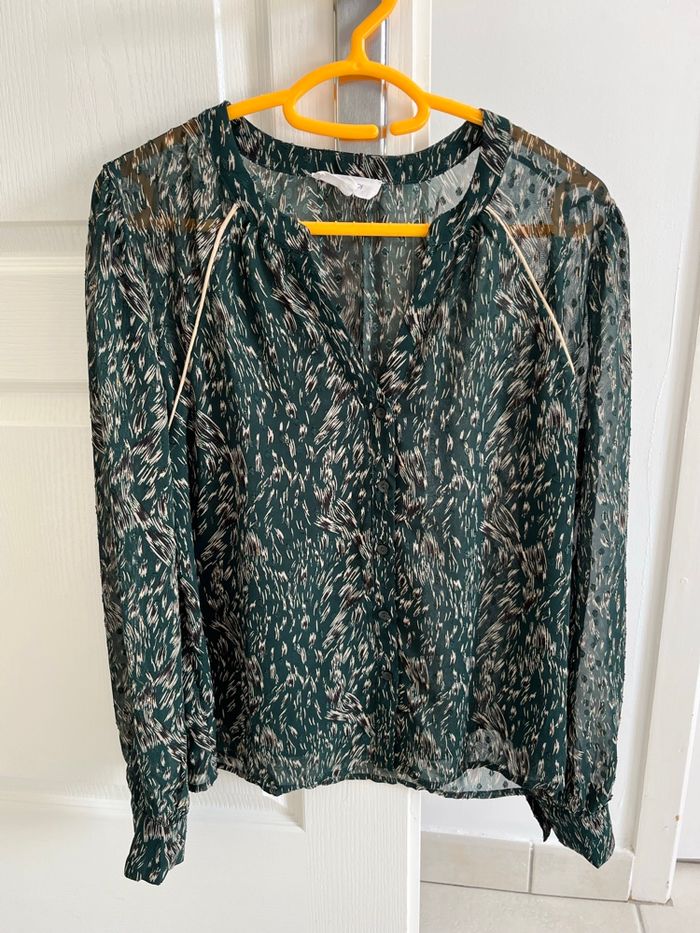 jolie blouse verte - photo numéro 2