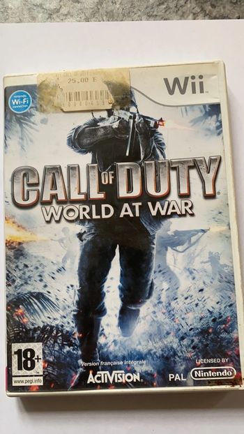 call of duty world at war wii