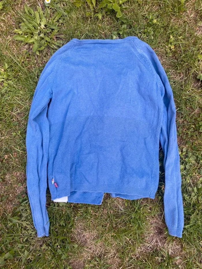Gilet sergent major fille bleu volant badminton 8 ans - photo numéro 5