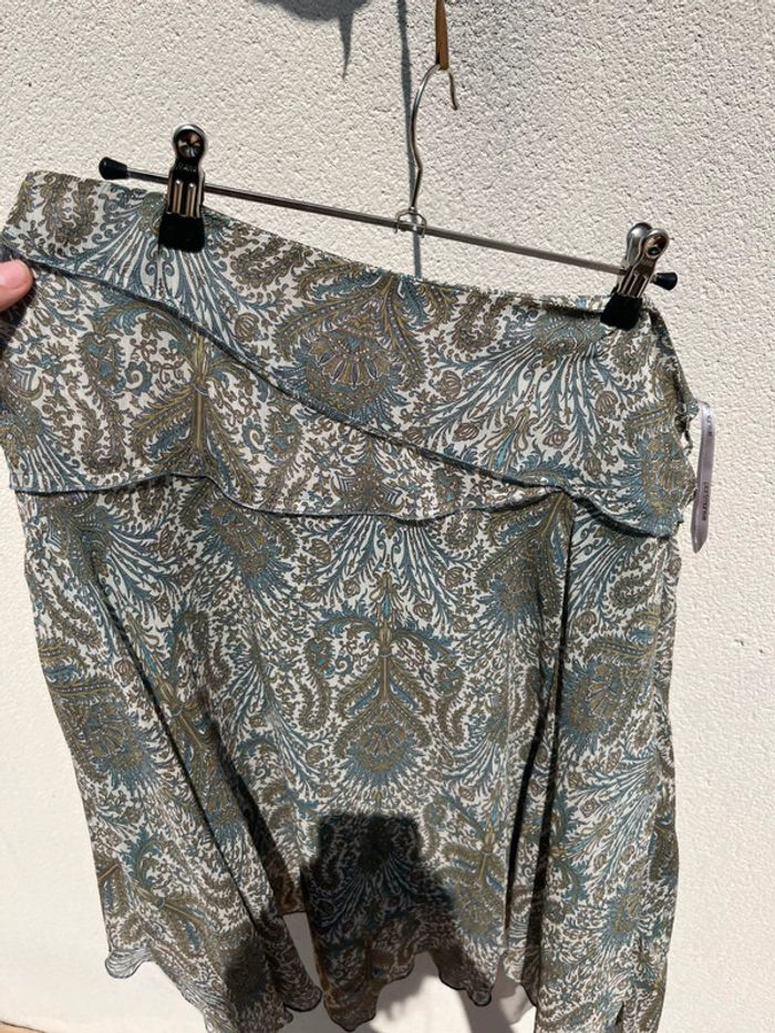 Jupe legere imprimé baroque y2k - cute print skirt bohemian vibe - photo numéro 13
